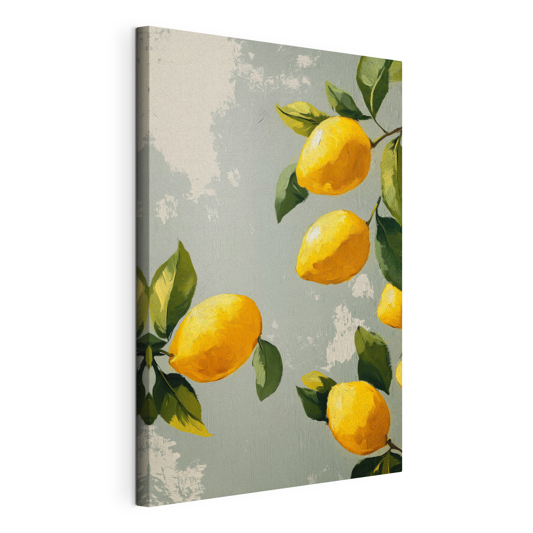 Painting of lemons on a tree Painting of lemons on a tree