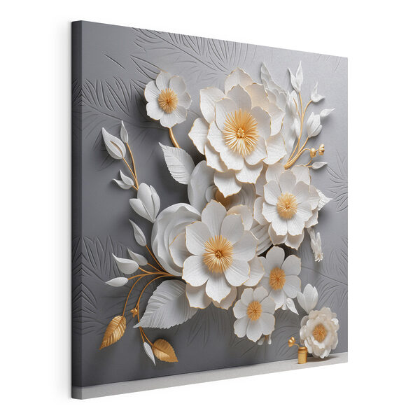Cuadros Delicadas flores sobre un fondo con textura (SKU: s44253) Cuadros Cuadros Delicadas flores sobre un fondo con textura (SKU: s44253)