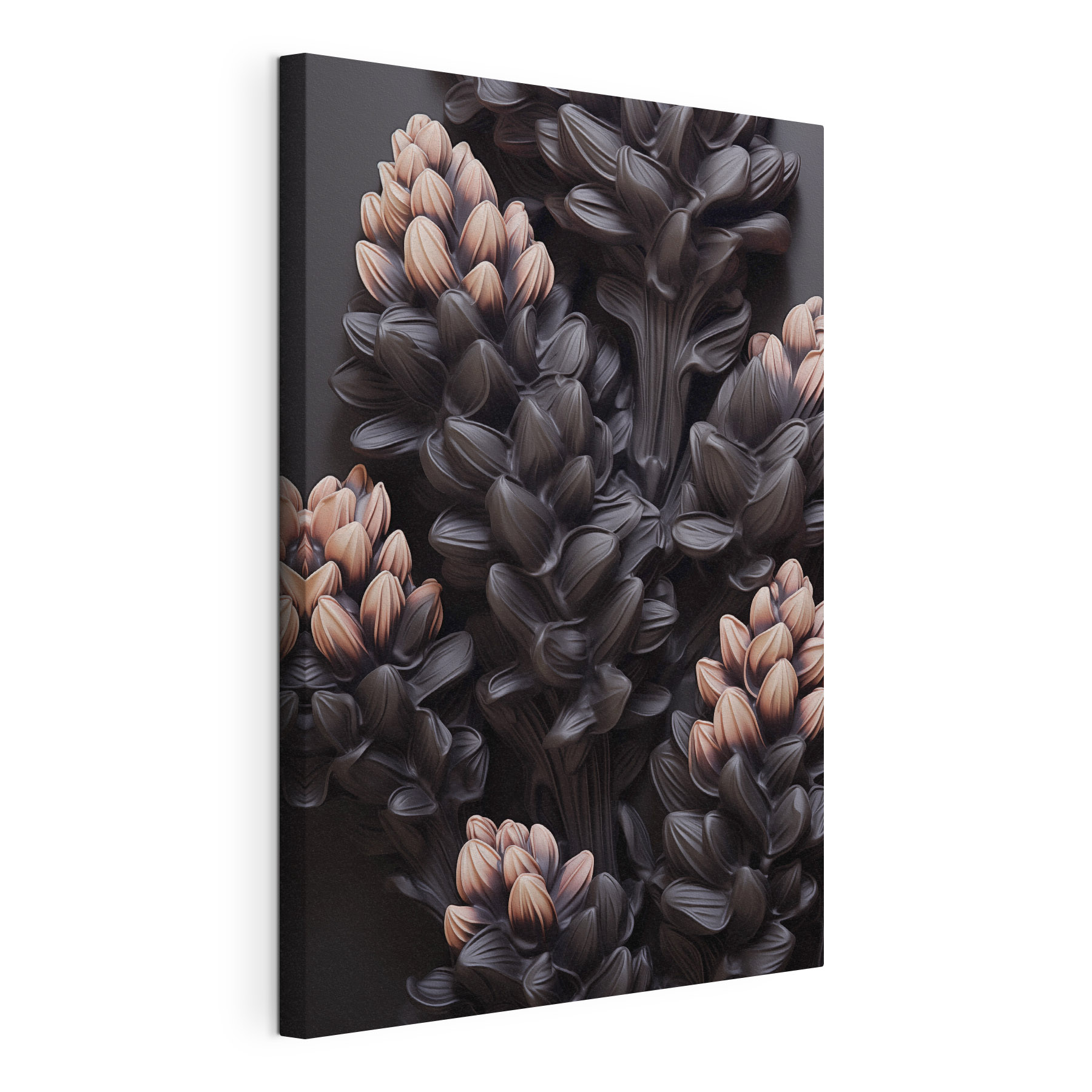 Blooming beauty against a dark backdrop