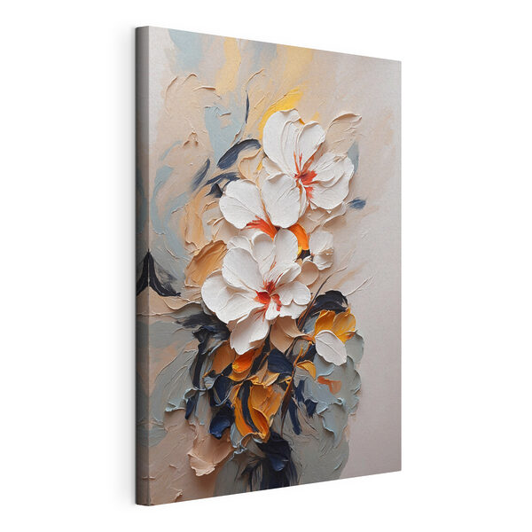 Cuadros Un cuadro de flores en una pared