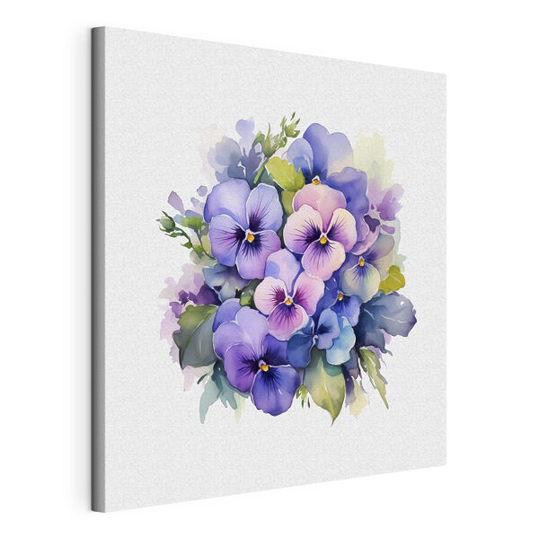 Cuadros Cuadros Un ramo de flores moradas y azules (SKU: s38486)