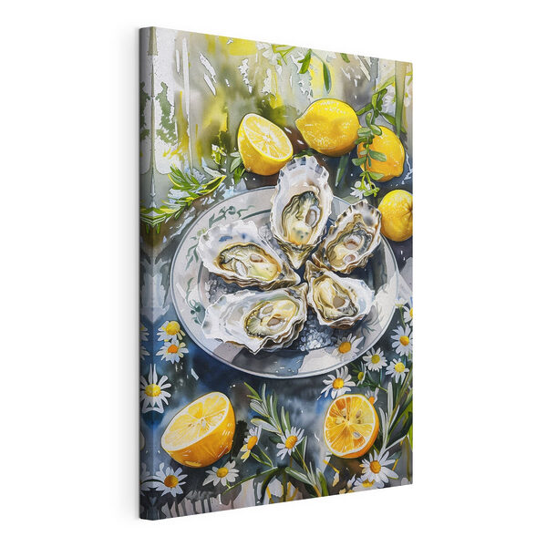 Cuadros Cuadros Plato de ostras y limones (SKU: s39710)