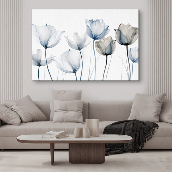 Group of flowers with transparent petals