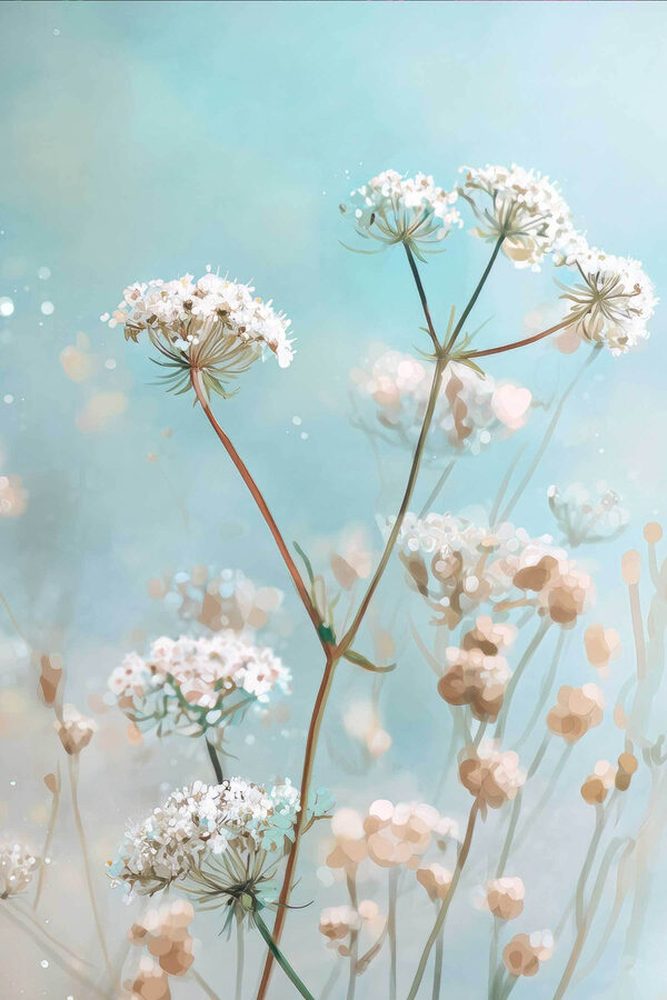 Delicate blooms against a soft backdrop Delicate blooms against a soft backdrop