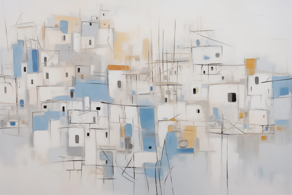 Painting of a city