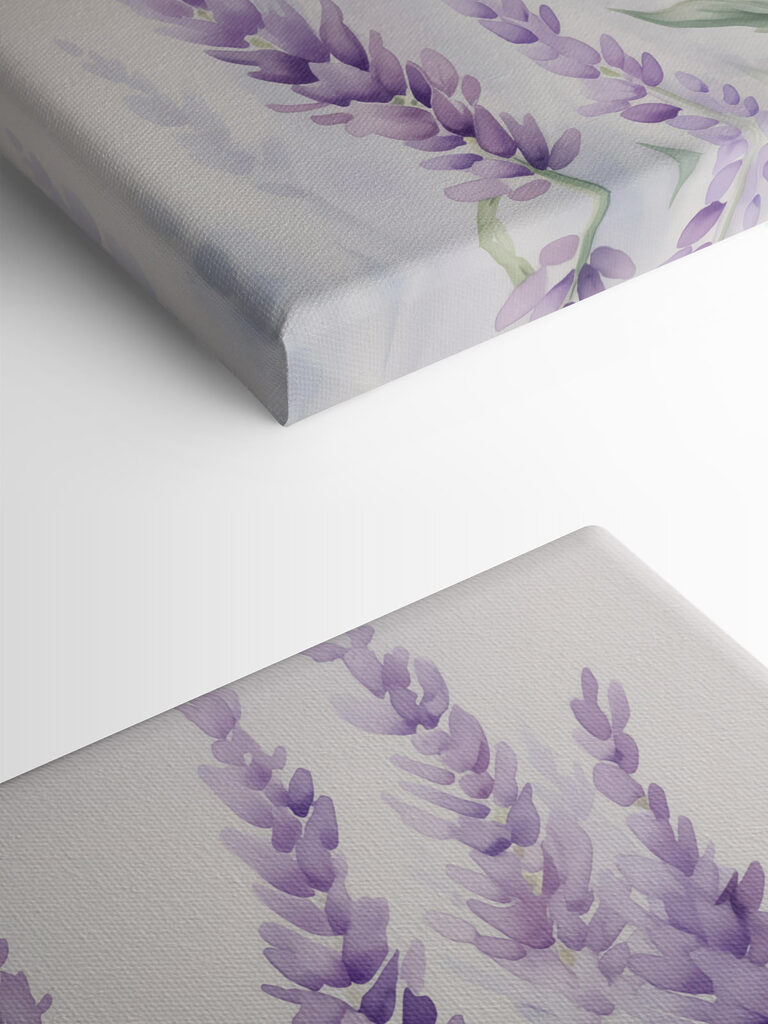 Delicate lavender blooms sway gently