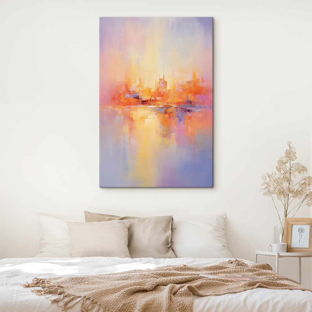 Painting of a city
