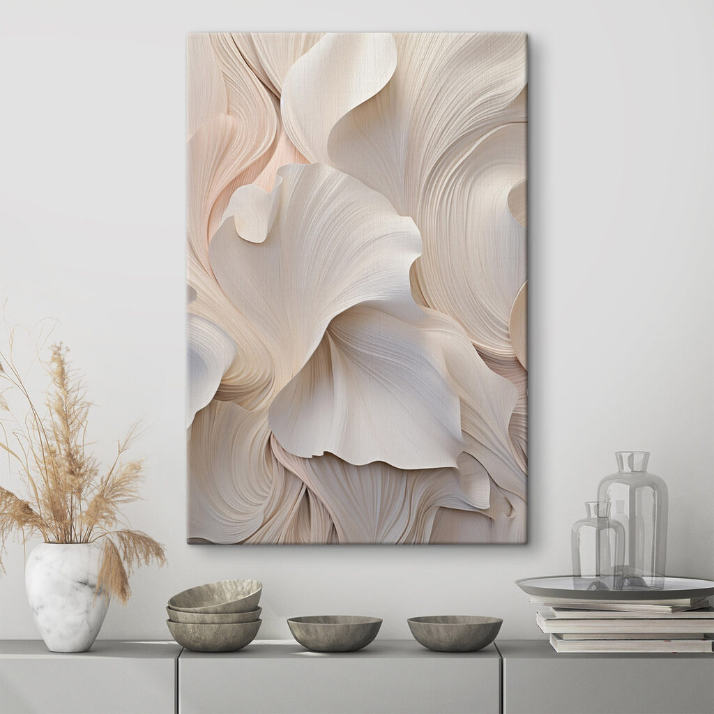 Flowing waves of soft elegance