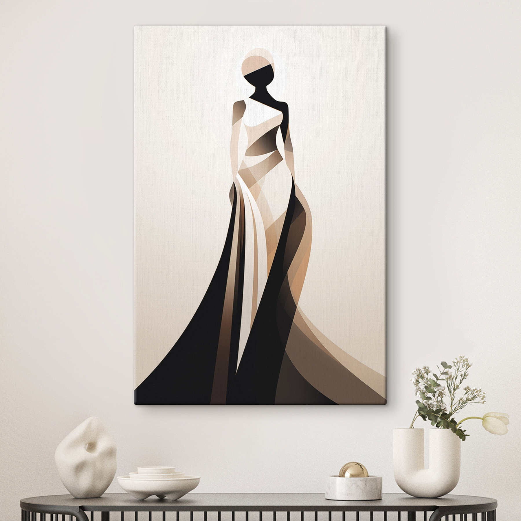 Woman in a long dress