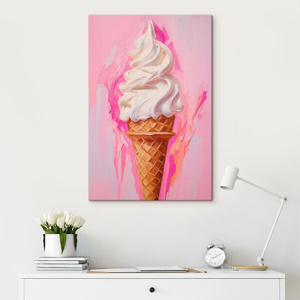 Painting of an ice cream cone