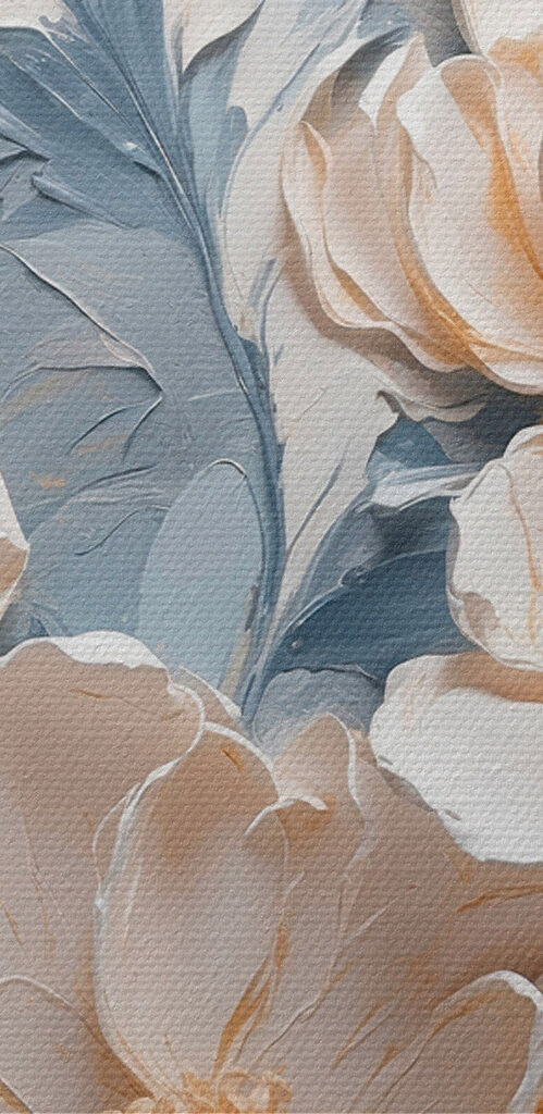 Delicate flowers in soft hues