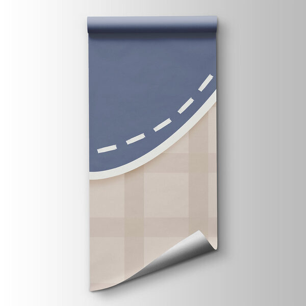 Blue and white line