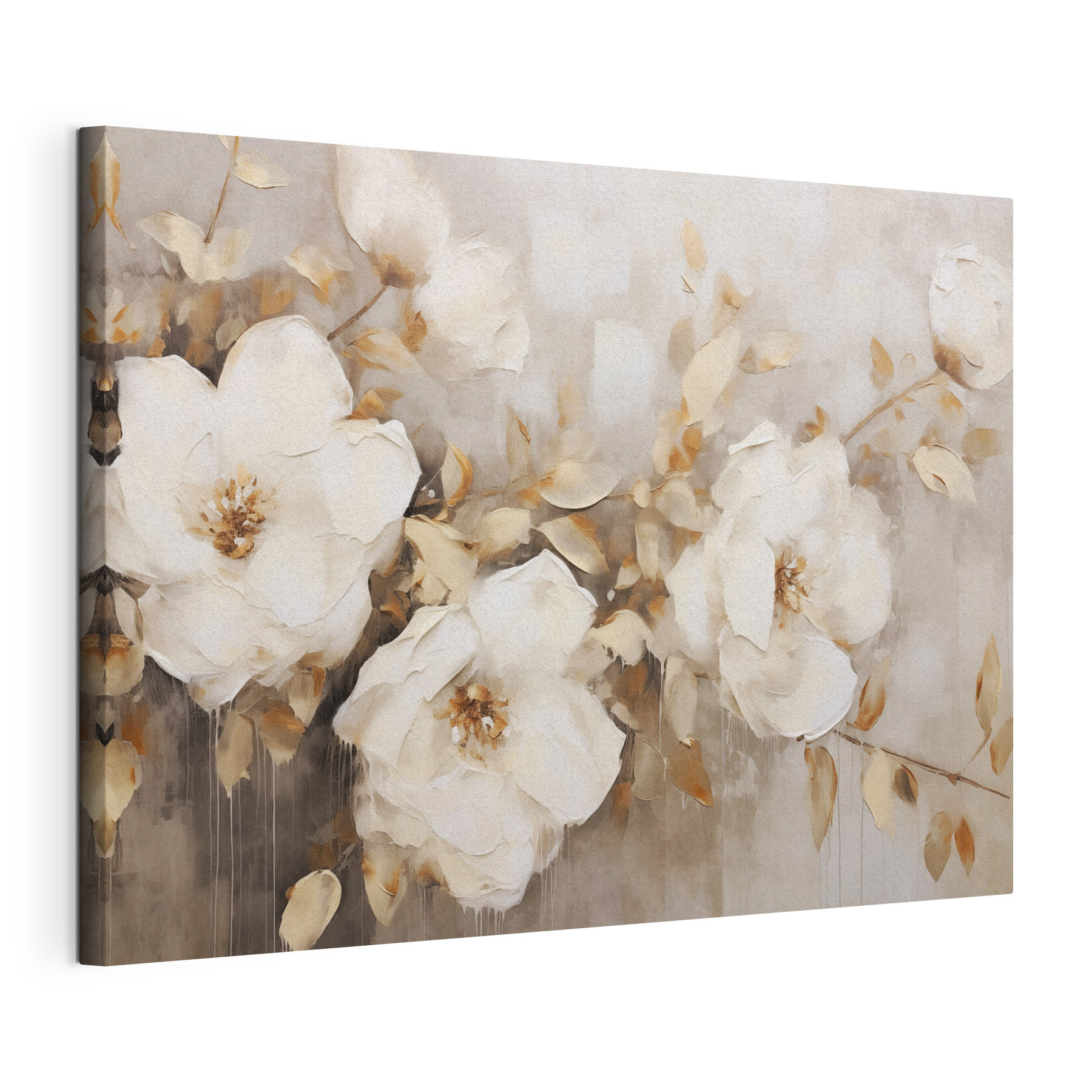 Painting of white flowers