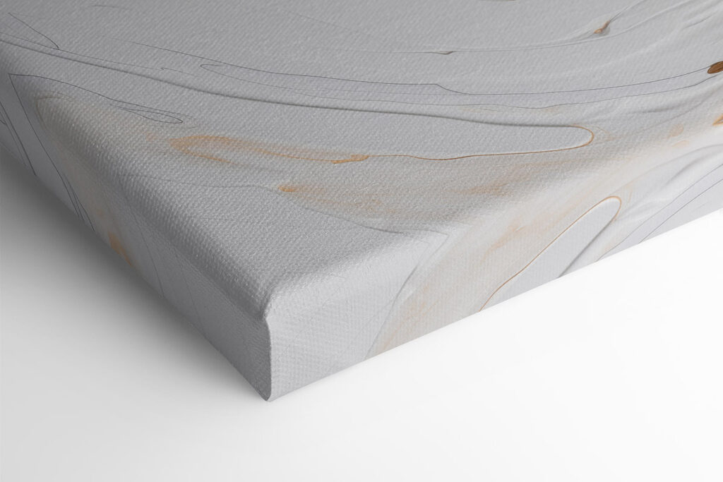 Swirling waves of creamy texture