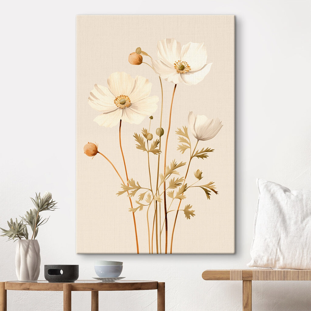 Delicate blooms in soft colors