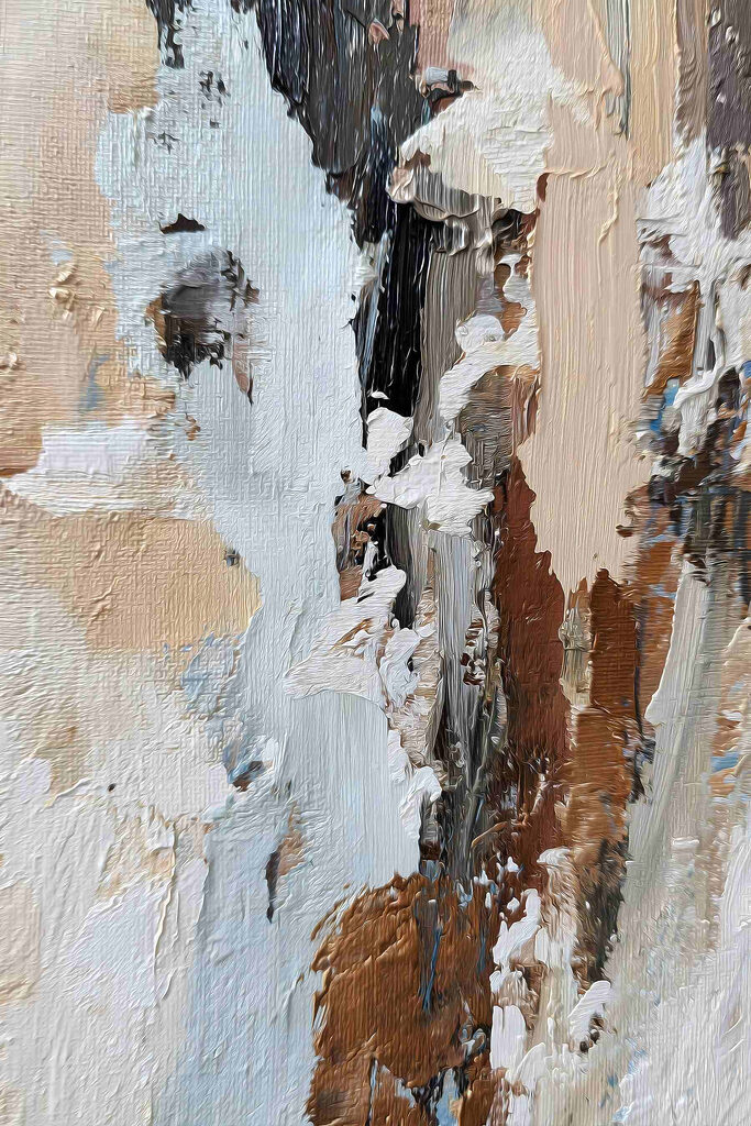 Abstract layers in soft earth tones