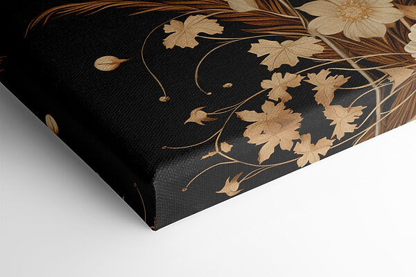 Elegant flowers on a dark background