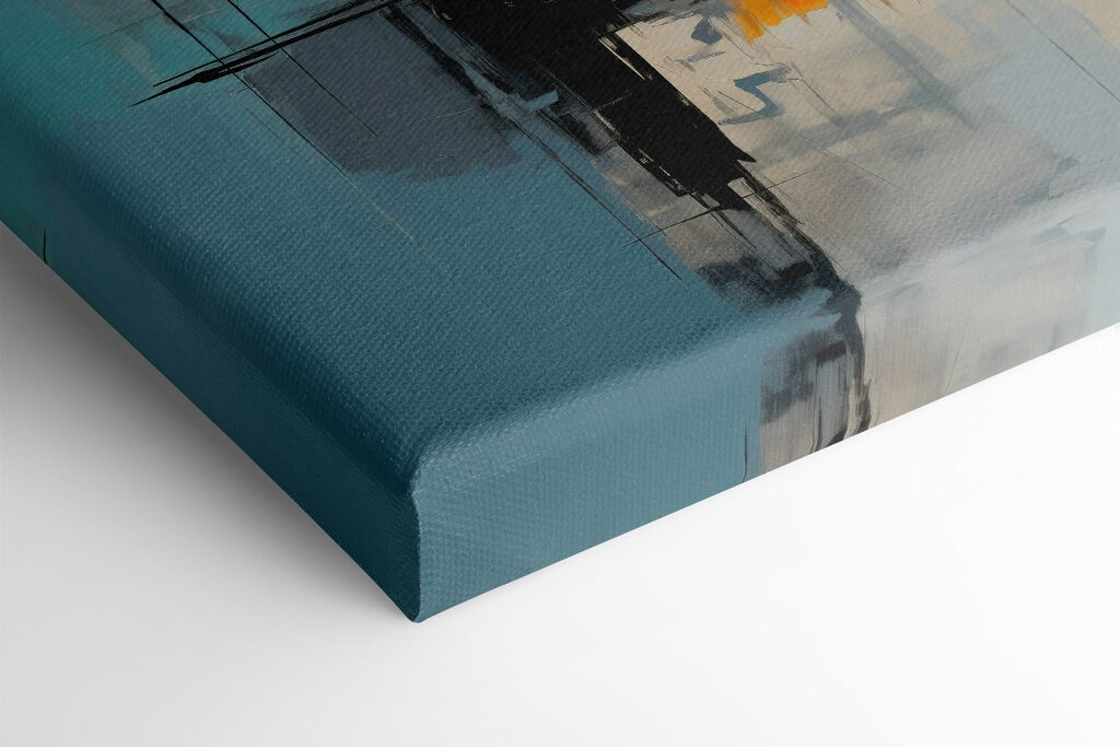 Painting of a colorful abstract art