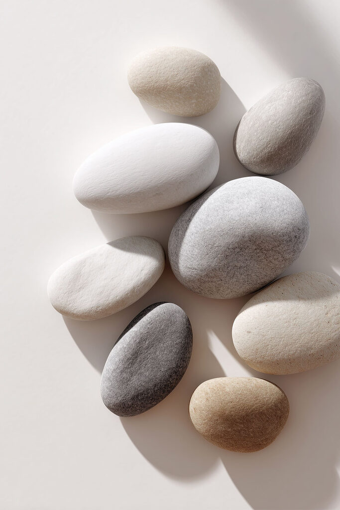Group of round rocks