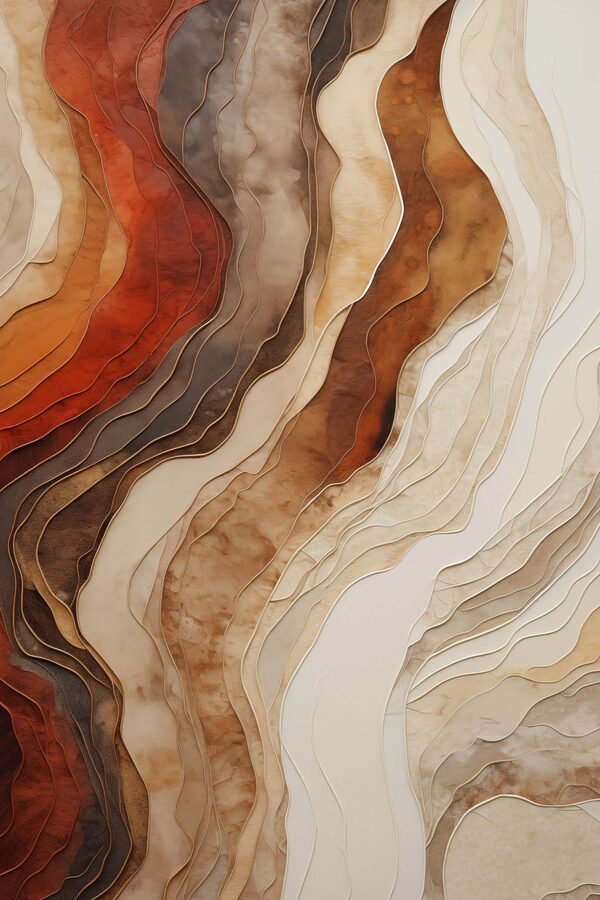 Flowing Layers of Earthy Tones