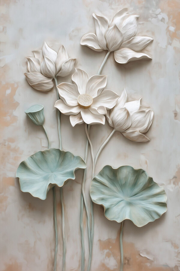 Radiant blooms in peaceful hues