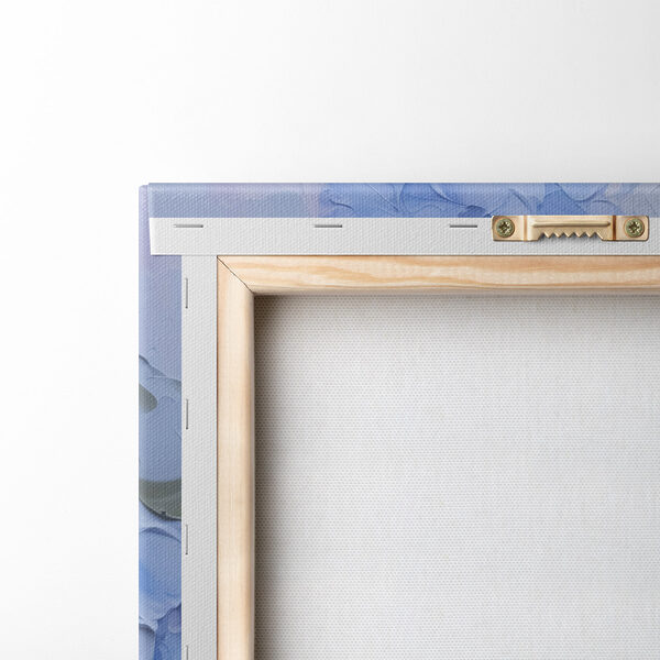 Painting of flowers on a white surface