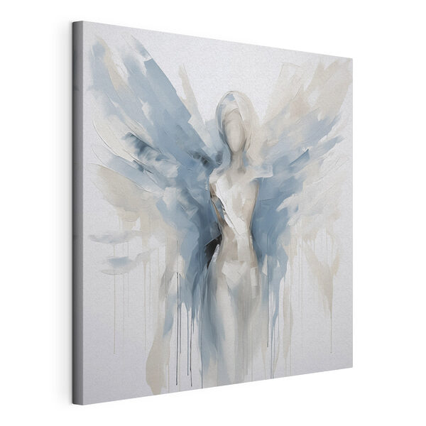 Painting of a woman with wings