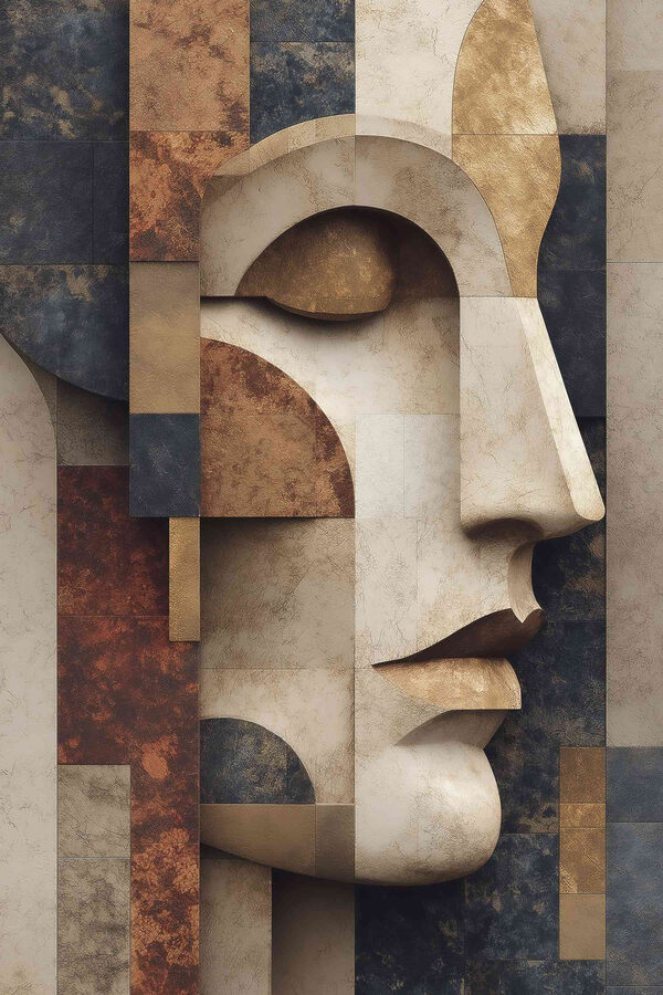 Face made out of stone