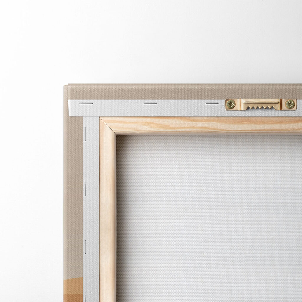 Moon over a desert landscape