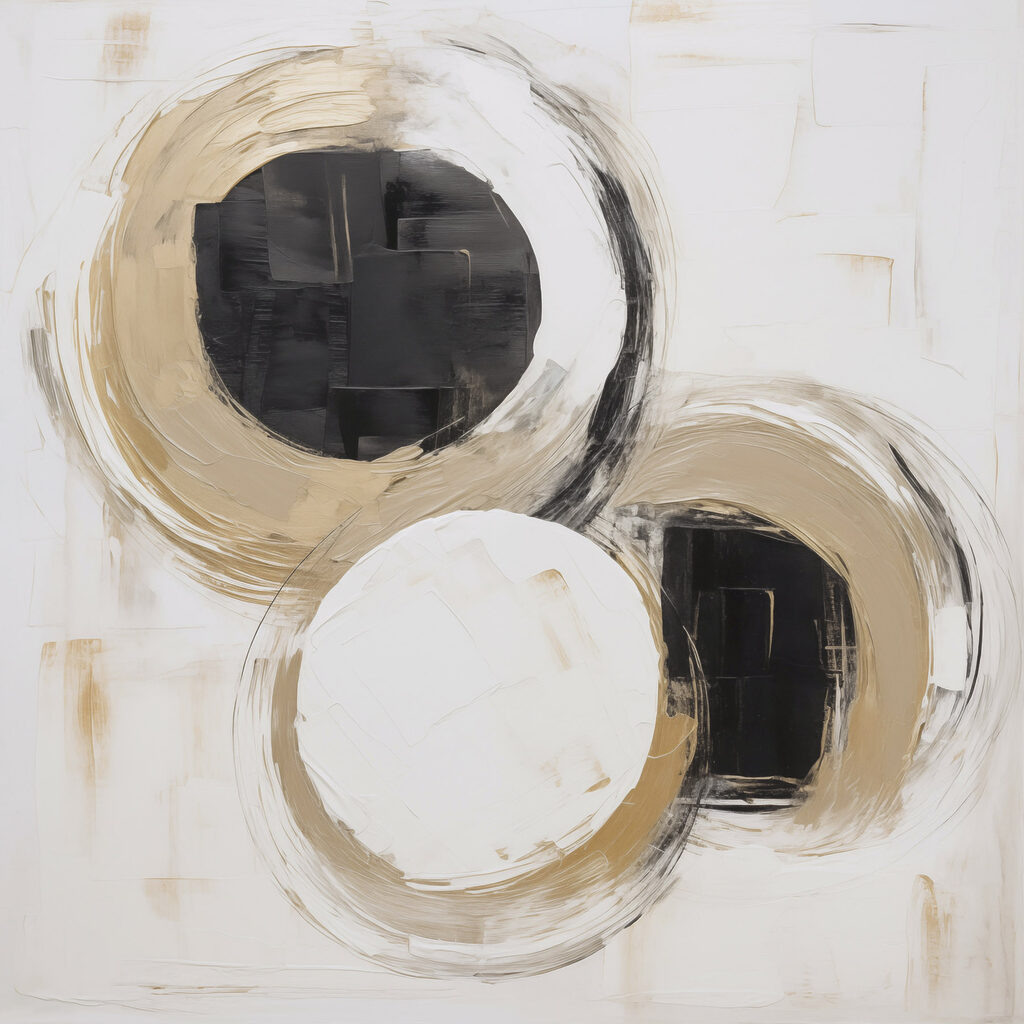 Painting of circles and dots