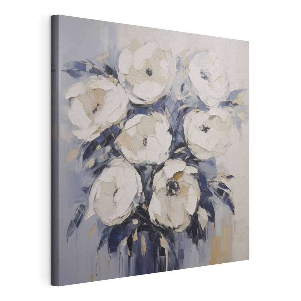 Painting of white flowers