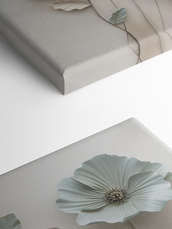 Wall decoration with flowers