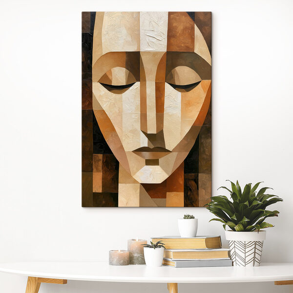 Cuadros Cuadros Rostro sereno en tonos suaves (SKU: s49610)