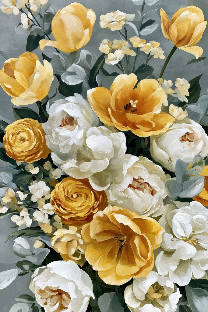 Painting of flowers Painting of flowers