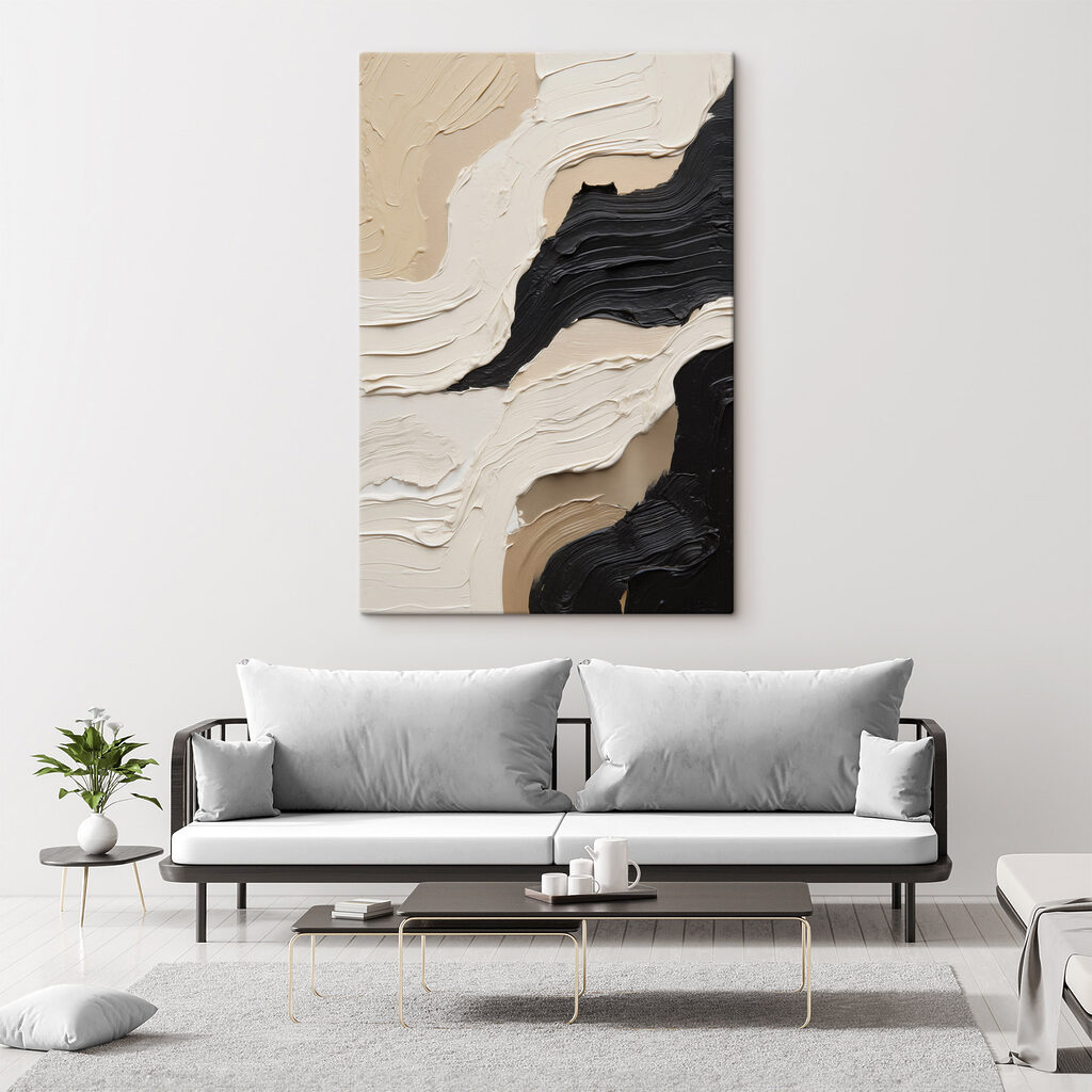 Abstract waves of color and texture