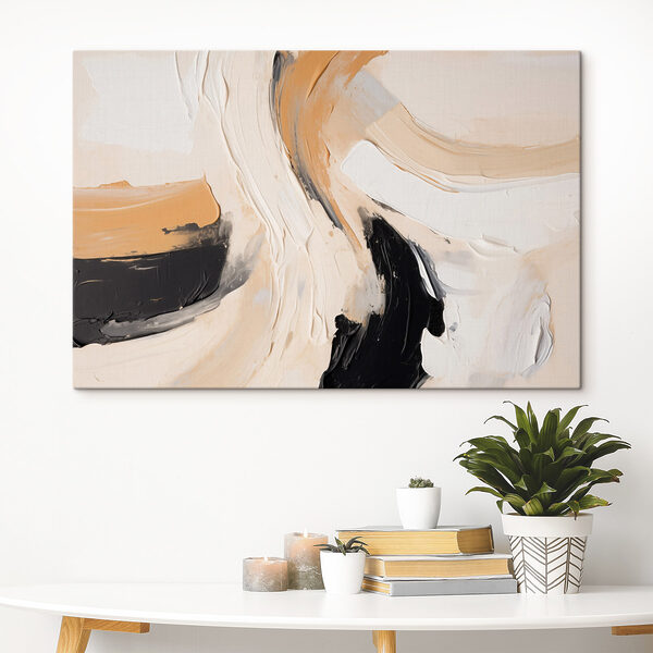 Abstract blend of warm hues