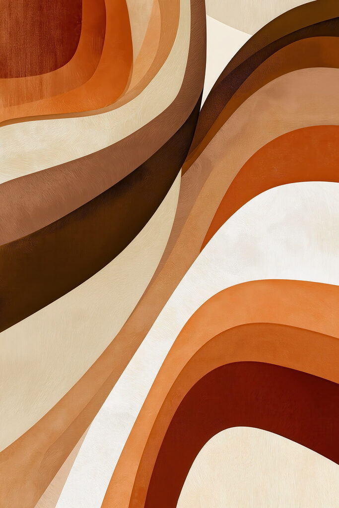 Warm Earthy Tones in Abstract Design