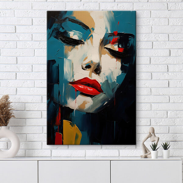 Cuadros Cuadros Cuadro que representa el rostro de una mujer (SKU: s49627)
