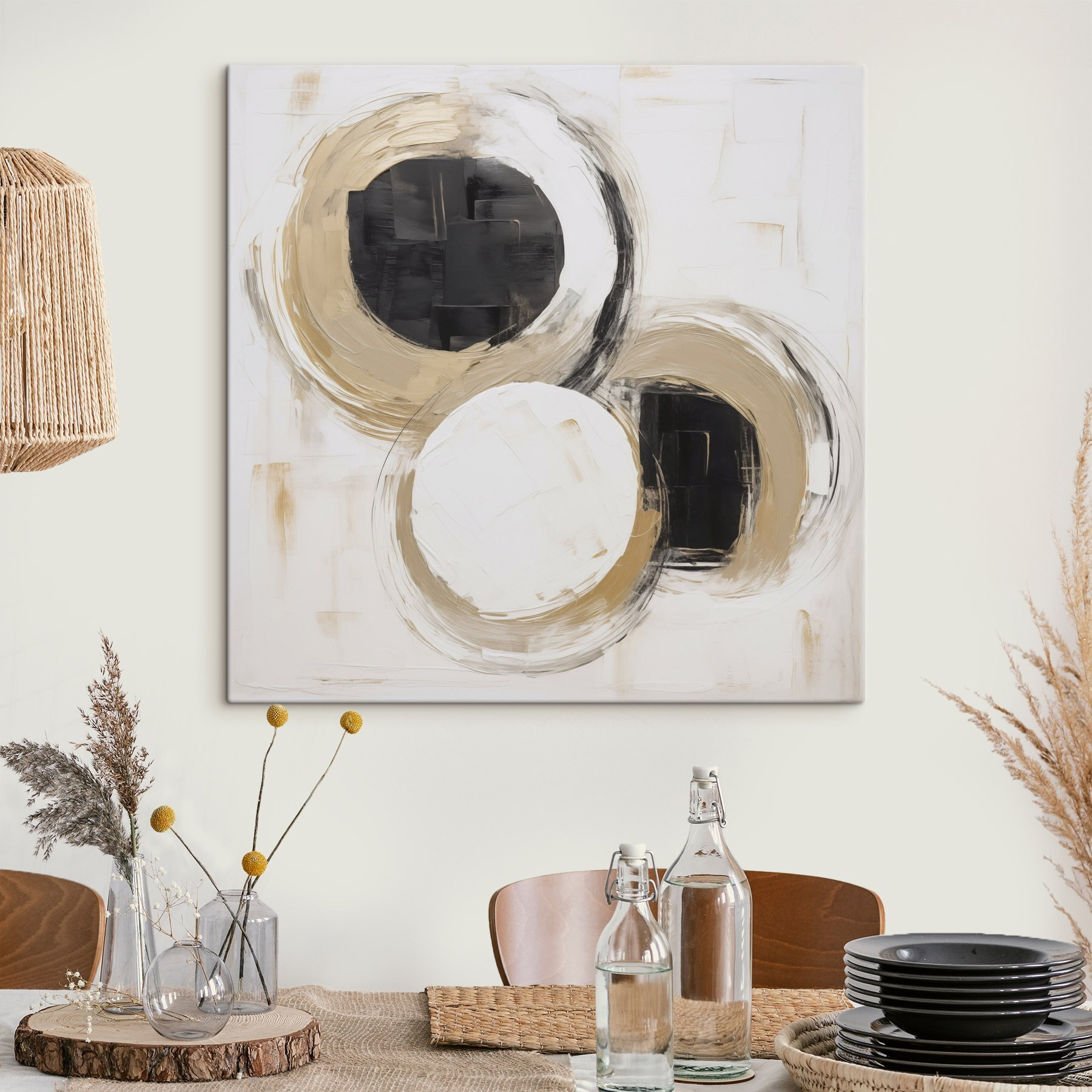 Painting of circles and dots