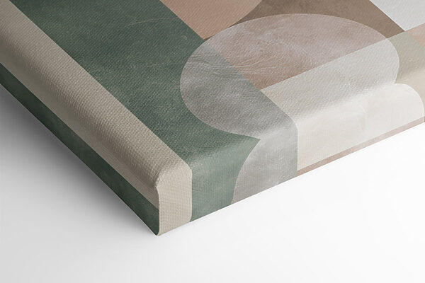 - Lush leaves in a modern design