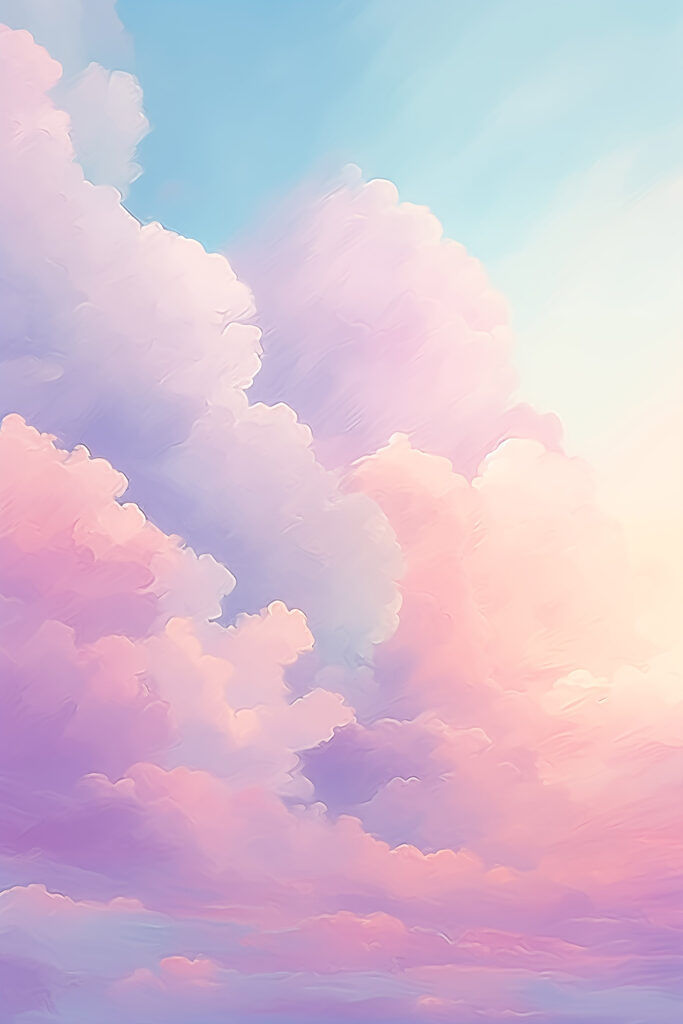 Colorful clouds in the sky