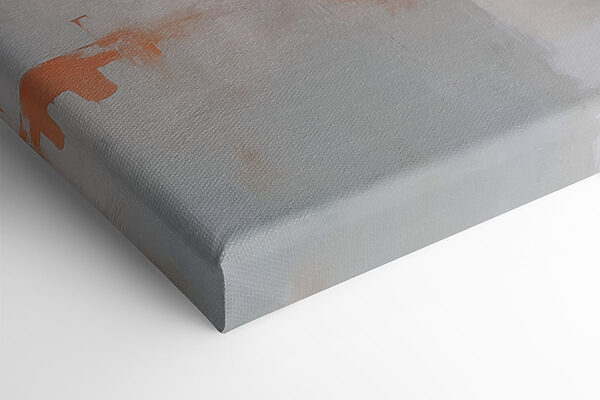 White and orange painting