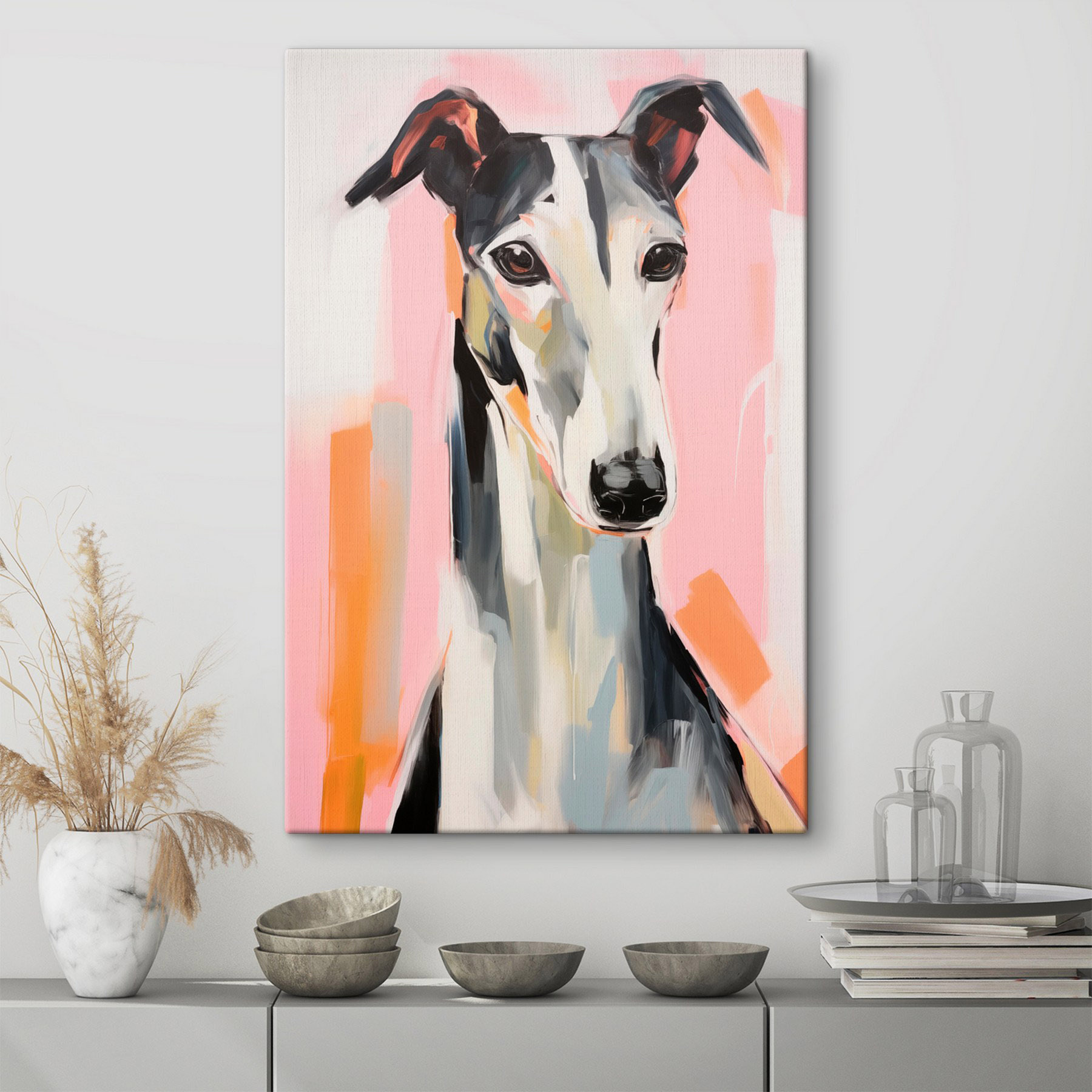 Painting of a dog
