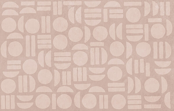 Pattern of circles and lines