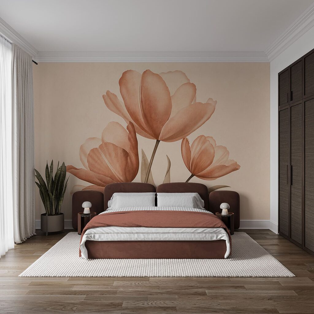 Delicadas flores en tonos suaves