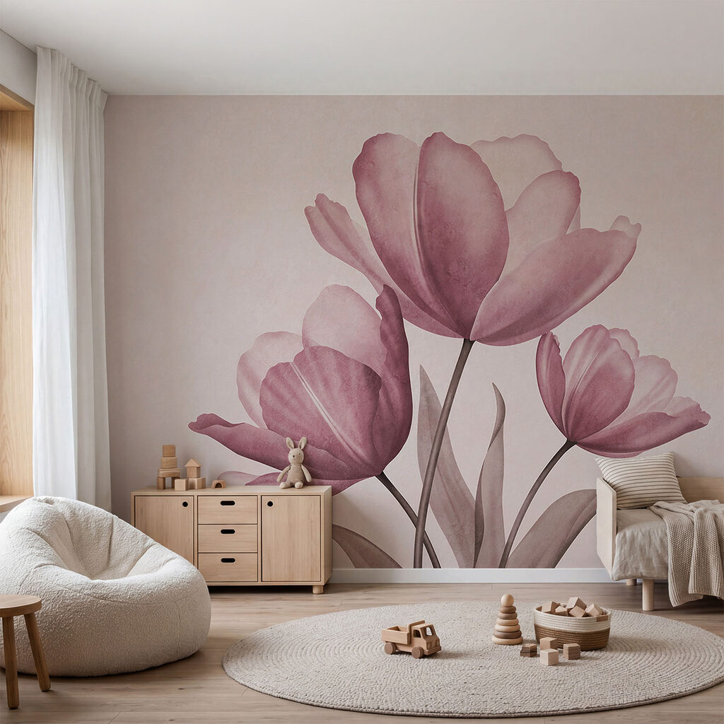 Elegantes tulipanes en suaves tonos pastel