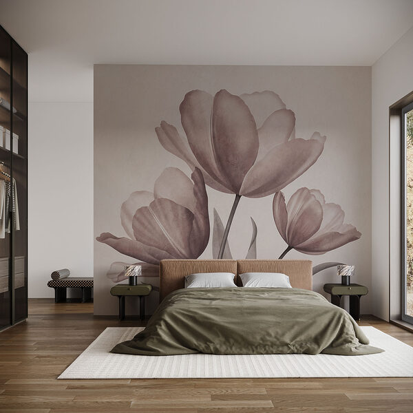Elegantes tulipanes en suaves tonos pastel