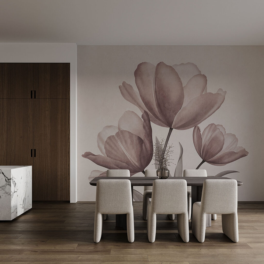 Elegantes tulipanes en suaves tonos pastel