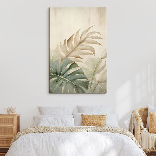 Lush foliage in soft pastel hues