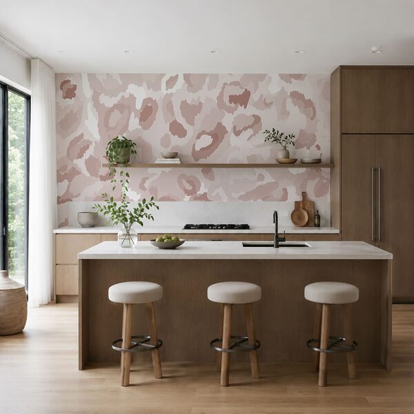 Diseño en rosa y blanco